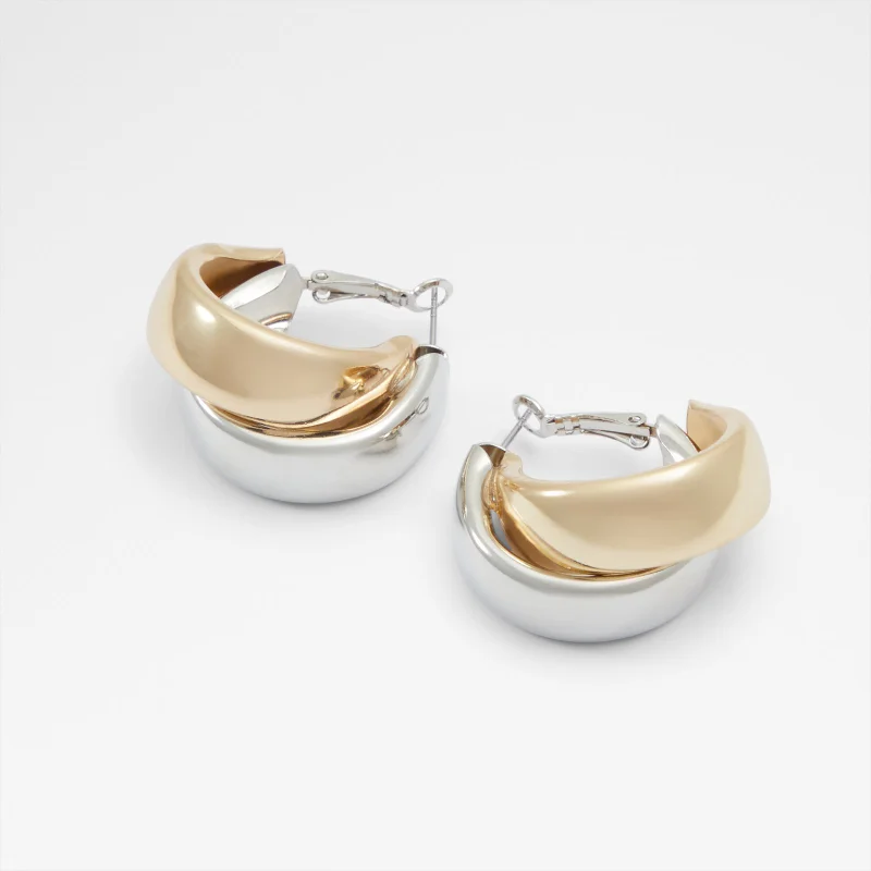 ALDO BELSAY Dual Tone Hoop Earrings